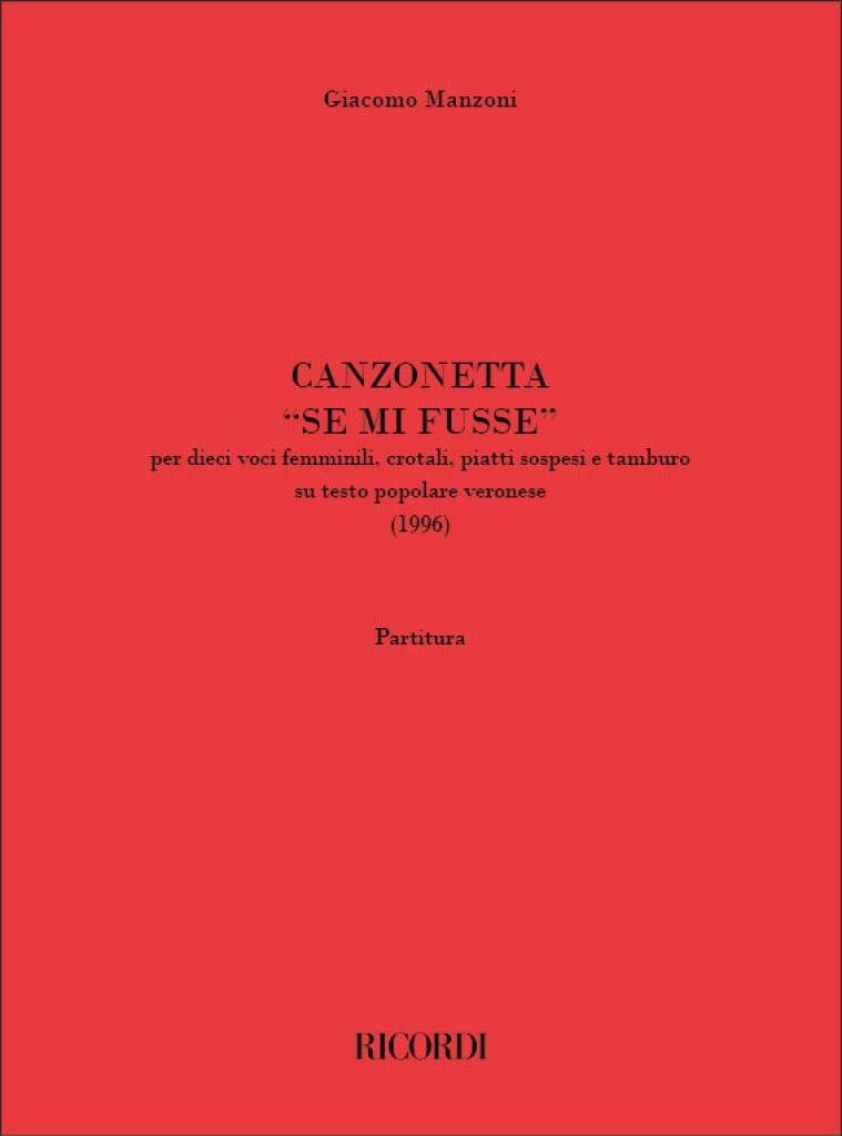 Canzonetta Se mi fusse